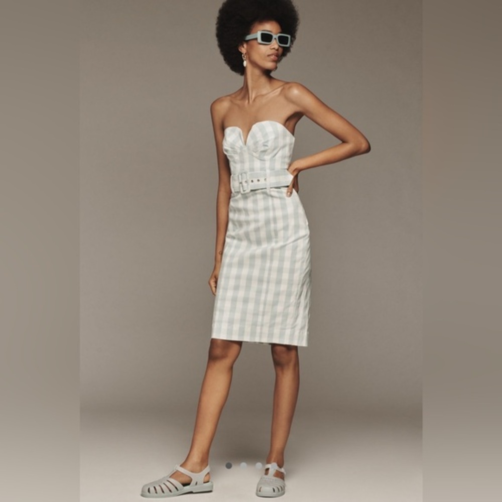NWT Maeve by Anthropologie Strapless Sweetheart Fitted Midi Dress - M